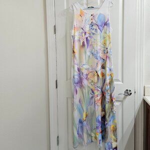 Noracora Sleeveless Etherial Butterfly Maxi Dress